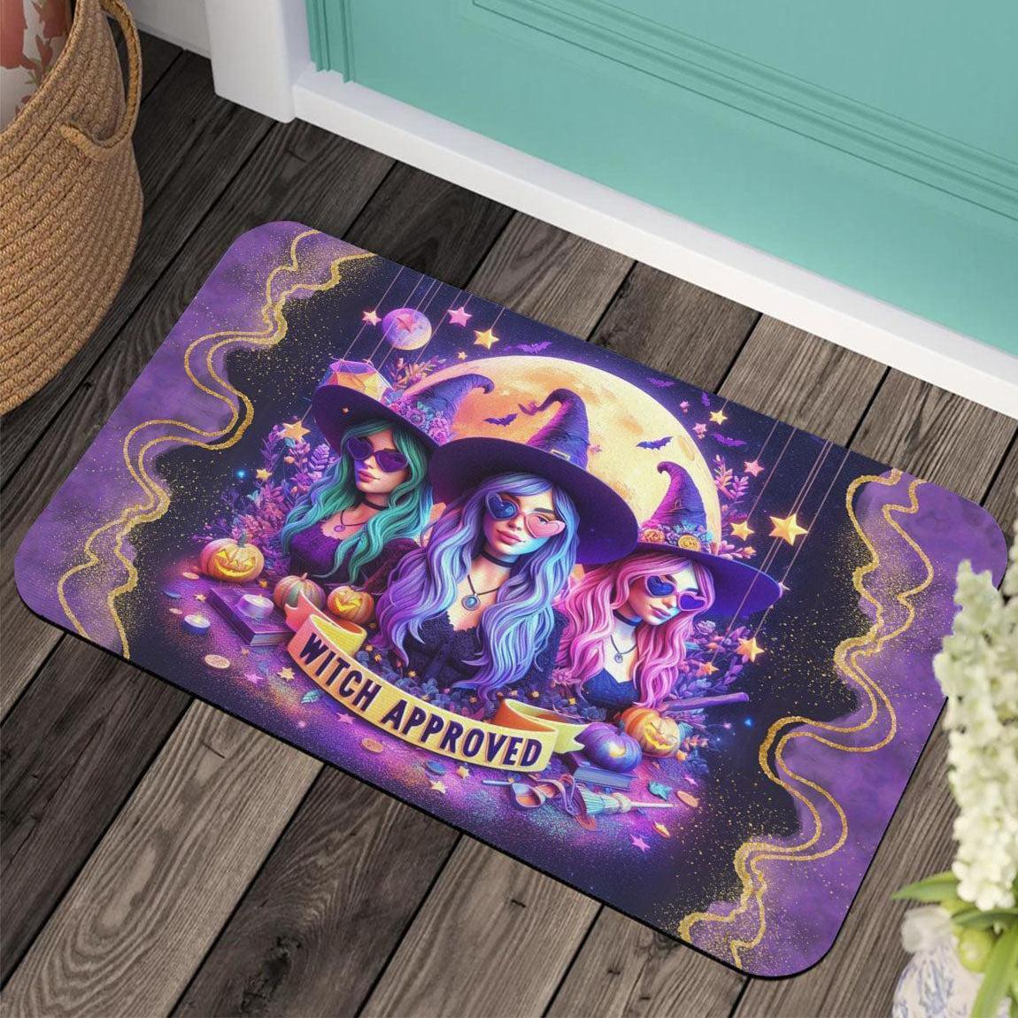 Modern Witch Approved Halloween Doormat for Spooky Season-MoonChildWorld