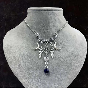 Moon Goddess Choker Pagan Moon Goddess Necklace Wicca Jewelry-MoonChildWorld