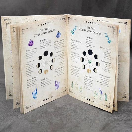 Moon Magic Journal Lunar Spellbook Grimoire Notebook for Witchcraft Ritual Planning Moon Phase Tracking-MoonChildWorld