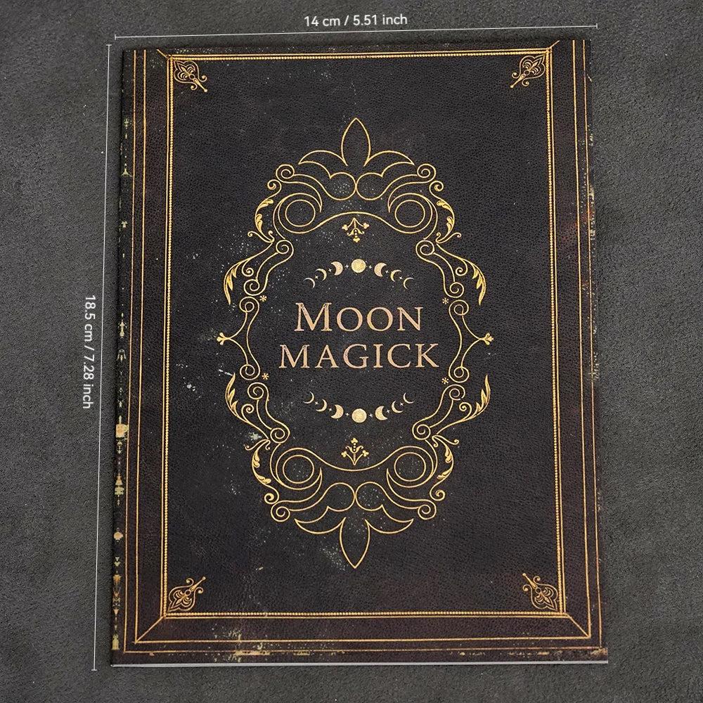 Moon Magic Journal Lunar Spellbook Grimoire Notebook for Witchcraft Ritual Planning Moon Phase Tracking-MoonChildWorld