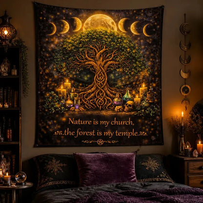 Moon Phase Celtic Knot Tree of Life Pagan Tapestry Wicca Spiritual Wall Hanging_mockup_1.webp
