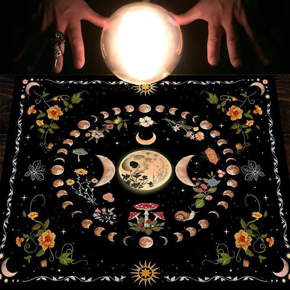 Moon Phases Wicca Altar Tablecloth-MoonChildWorld