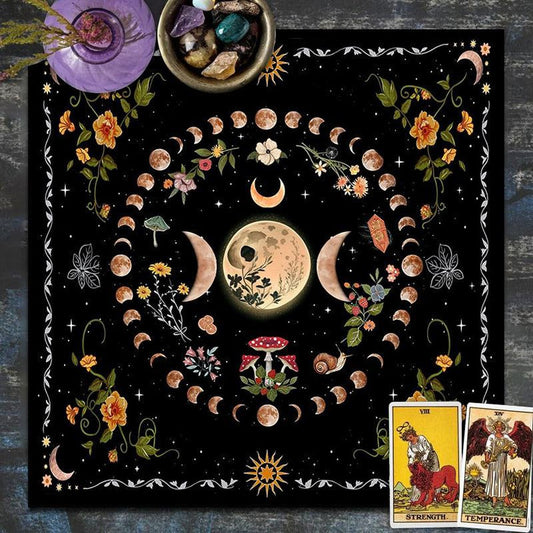 Moon Phases Wicca Altar Tablecloth-MoonChildWorld