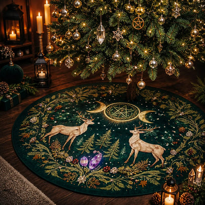 Moon Phases Yule Tree Skirt – Pagan Witch Gothic Decor_mockup_2.webp
