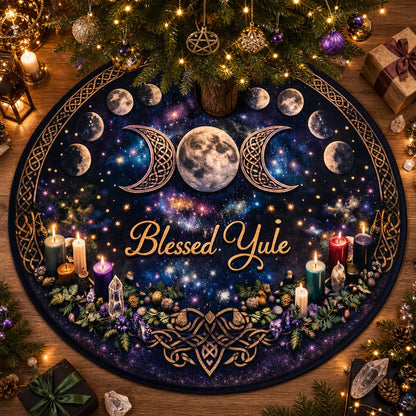 Moon Phases Yule Tree Skirt – Pagan Witchy Gothic Decor_mockup_2.webp