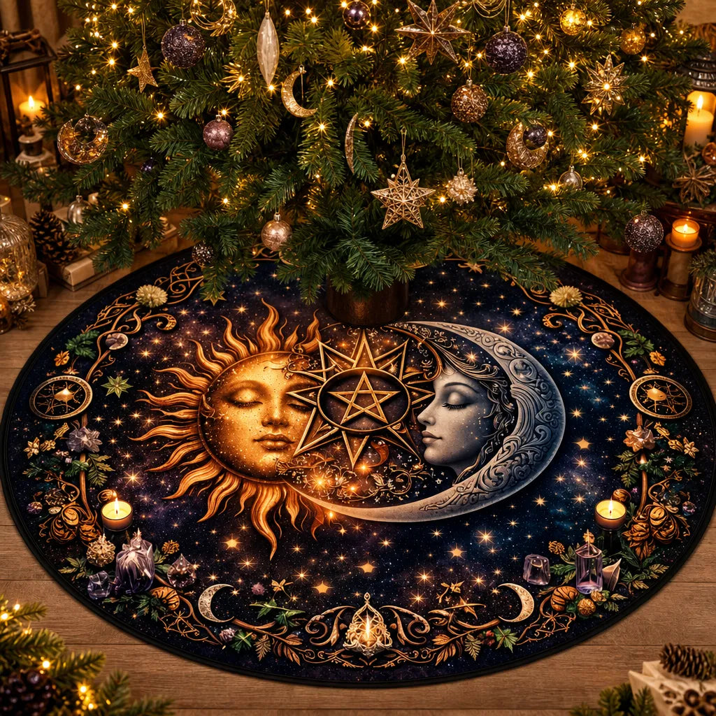 Moon Sun Yule Tree Skirt – Pagan Witch Gothic Decor_mockup_1.webp