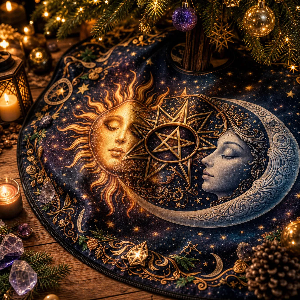 Moon Sun Yule Tree Skirt – Pagan Witch Gothic Decor_mockup_4.webp