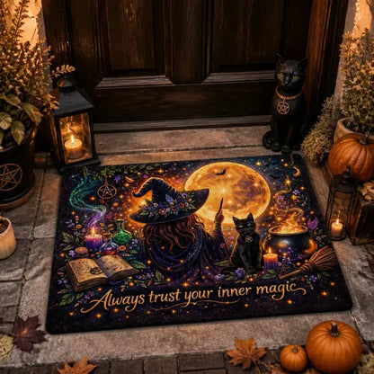 Moon Witch & Black Cat Doormat – Spooky Witchy Halloween Welcome Mat for Gothic Entryway_mockup_1.webp