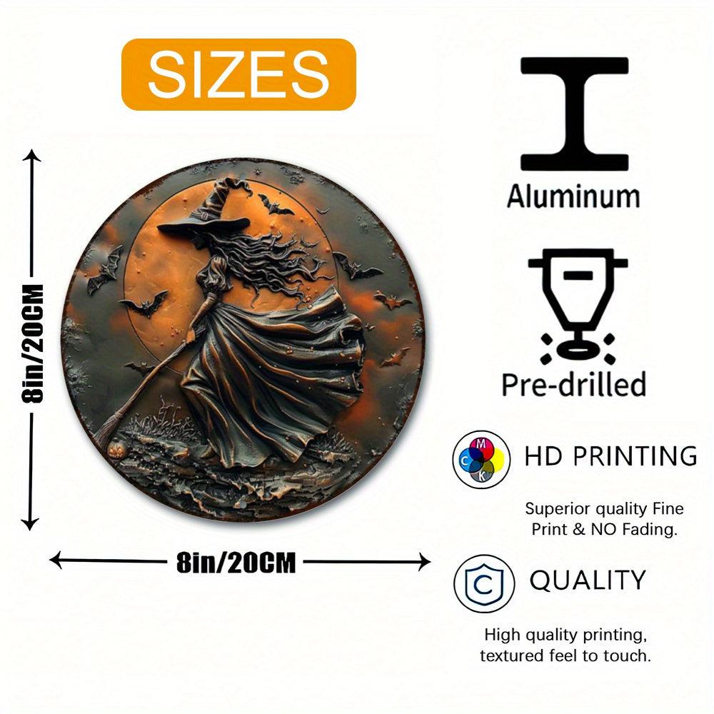 Moon Witch Gothic Metal Sign Halloween Home Decor-MoonChildWorld