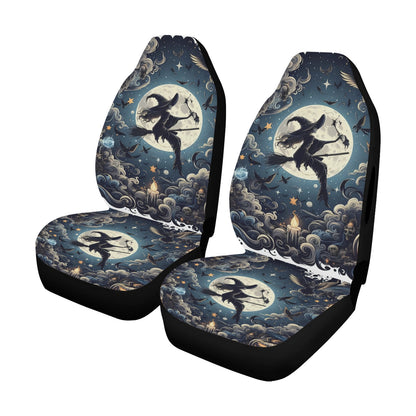 Moon Witch Halloween Car Seat Cover-MoonChildWorld