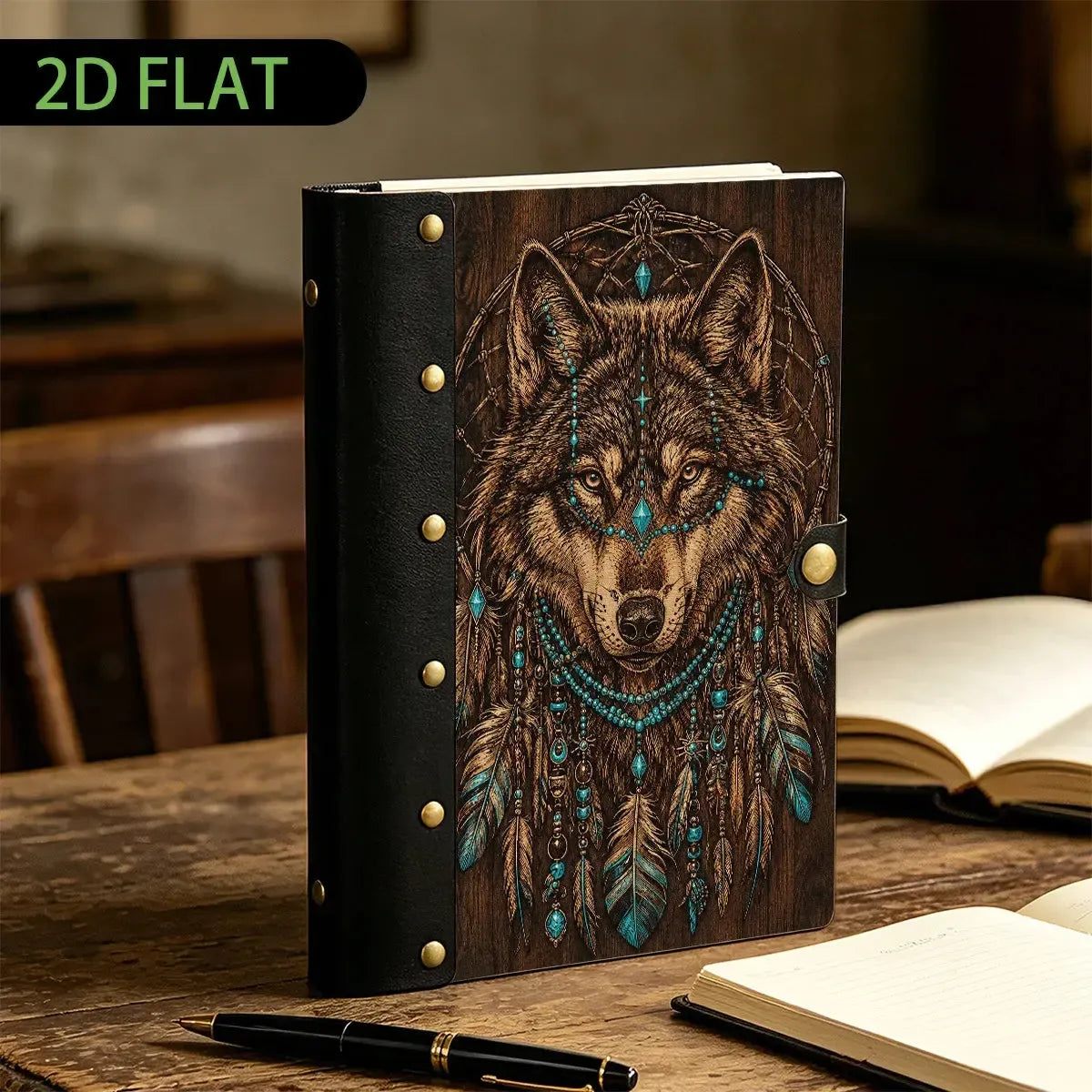 Moon Wolf Dreamcatcher Journal - dreamcatcher journal - MoonChildWorld