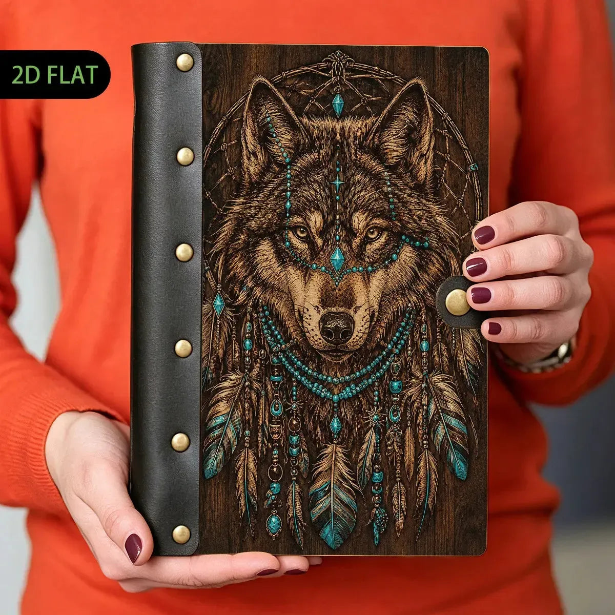 Moon Wolf Dreamcatcher Journal - dream journal - MoonChildWorld