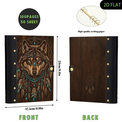 Moon Wolf Dreamcatcher Journal - Book of Shadows - MoonChildWorld
