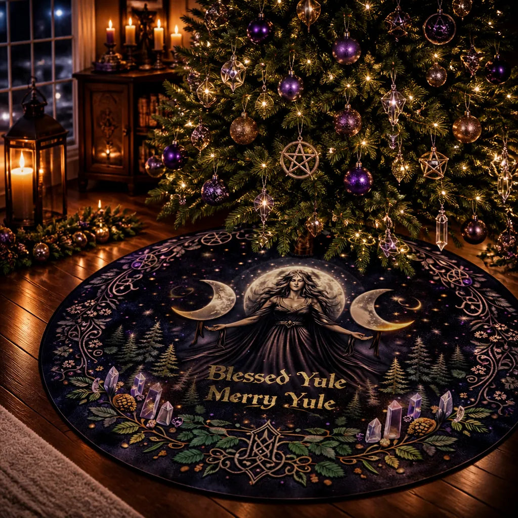Moon Yule Tree Skirt – Pagan Witch Gothic Decor_mockup_2.webp