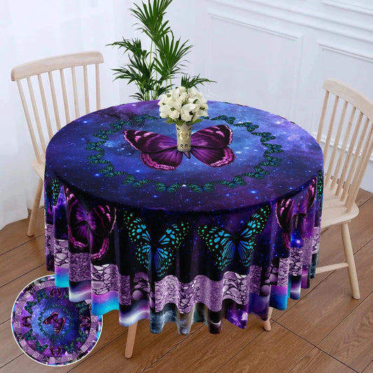 Moon phases Butterfly Witchy Table Cloth-MoonChildWorld