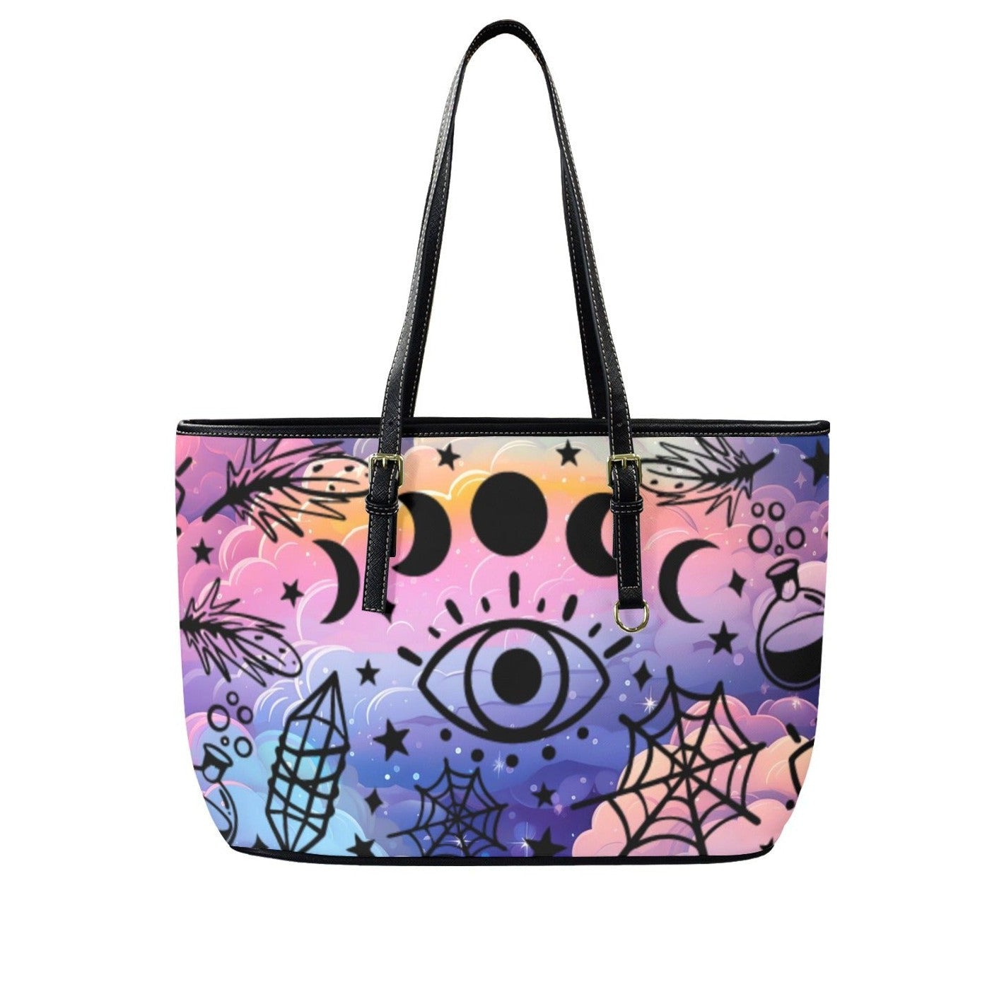 Moon phases Mystic Wicca Tote Bag-MoonChildWorld