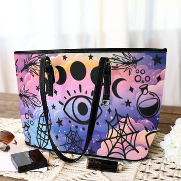 Moon phases Mystic Wicca Tote Bag-MoonChildWorld