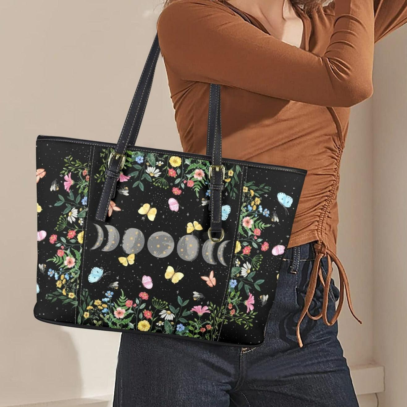 Moon phases Tote Bag-MoonChildWorld