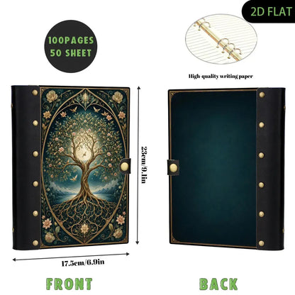 Moonlit Botanical Tree of Life Journal - druid journal - MoonChildWorld