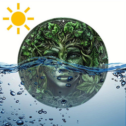 Mother Earth Gaia Goddess Pagan Metal Sign Wicca Home Decor-MoonChildWorld