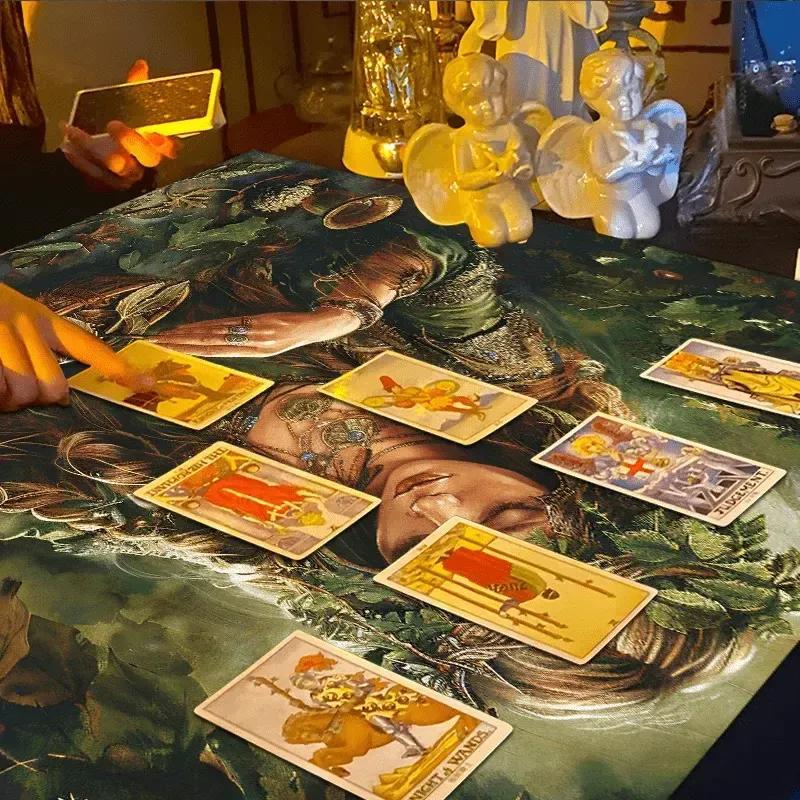 Mother Goddess Pagan Altar Cloth With Nature-Inspired Mysterious Tablecloth-MoonChildWorld