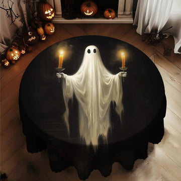 Mysterious Ghost Halloween Tablecloth - Gothic Witchy Tablecloth Spooky Table Decoration-MoonChildWorld