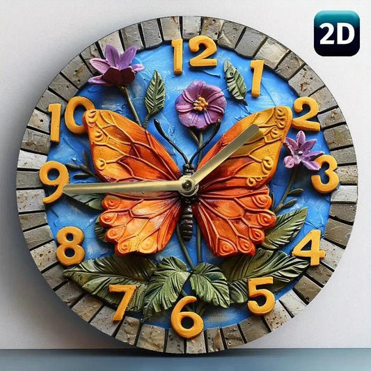 Mystic Butterfly Wall Clock-MoonChildWorld