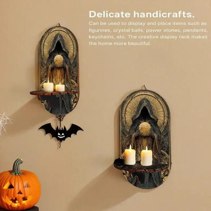 Mystic Wiccan Floating Shelves Pagan Altar Decor Witchy Decorative Wall Shelf-MoonChildWorld
