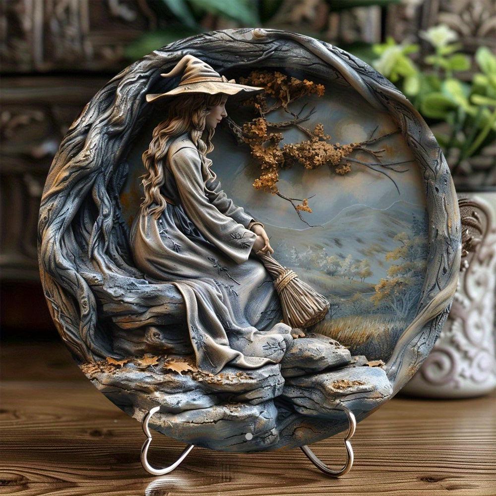 Mystic Witch Metal Sign Enchanting Decor-MoonChildWorld