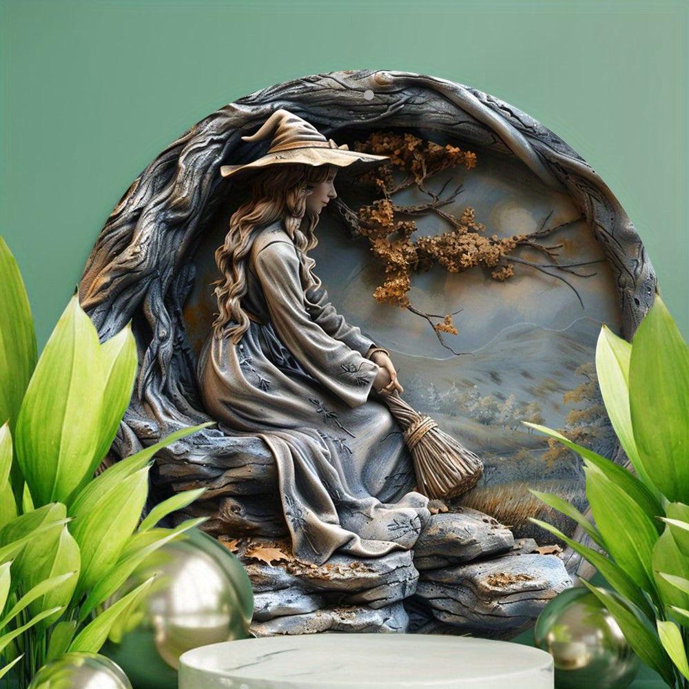 Mystic Witch Metal Sign Enchanting Decor-MoonChildWorld
