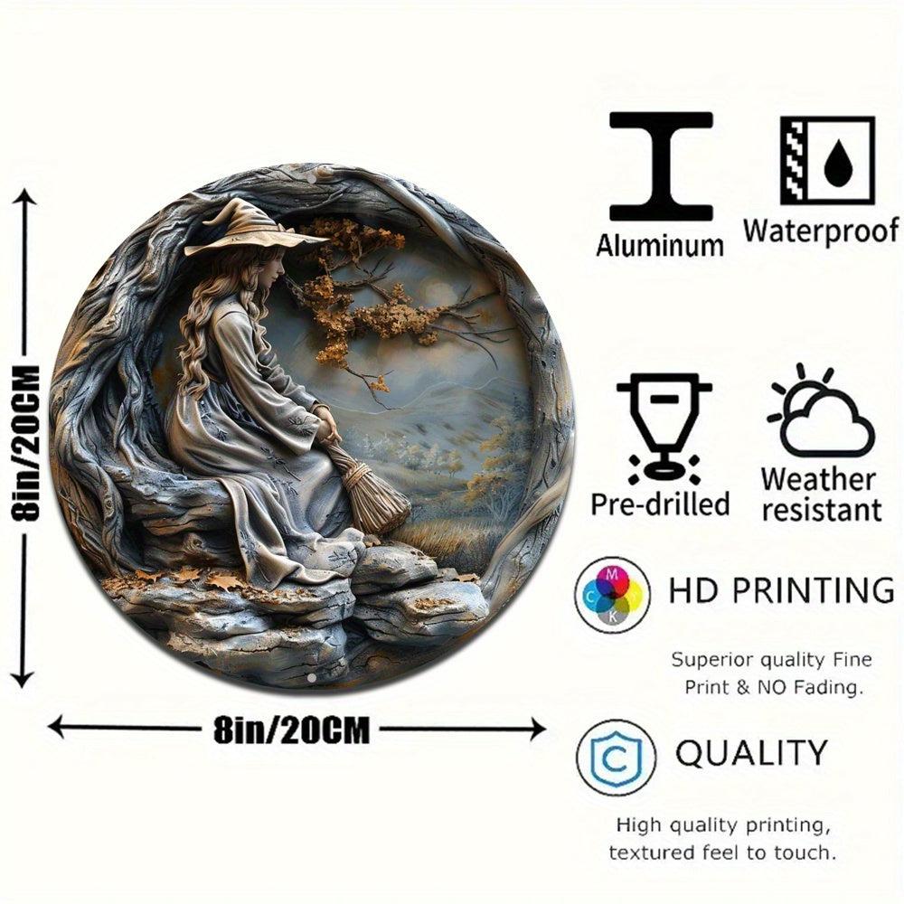 Mystic Witch Metal Sign Enchanting Decor-MoonChildWorld