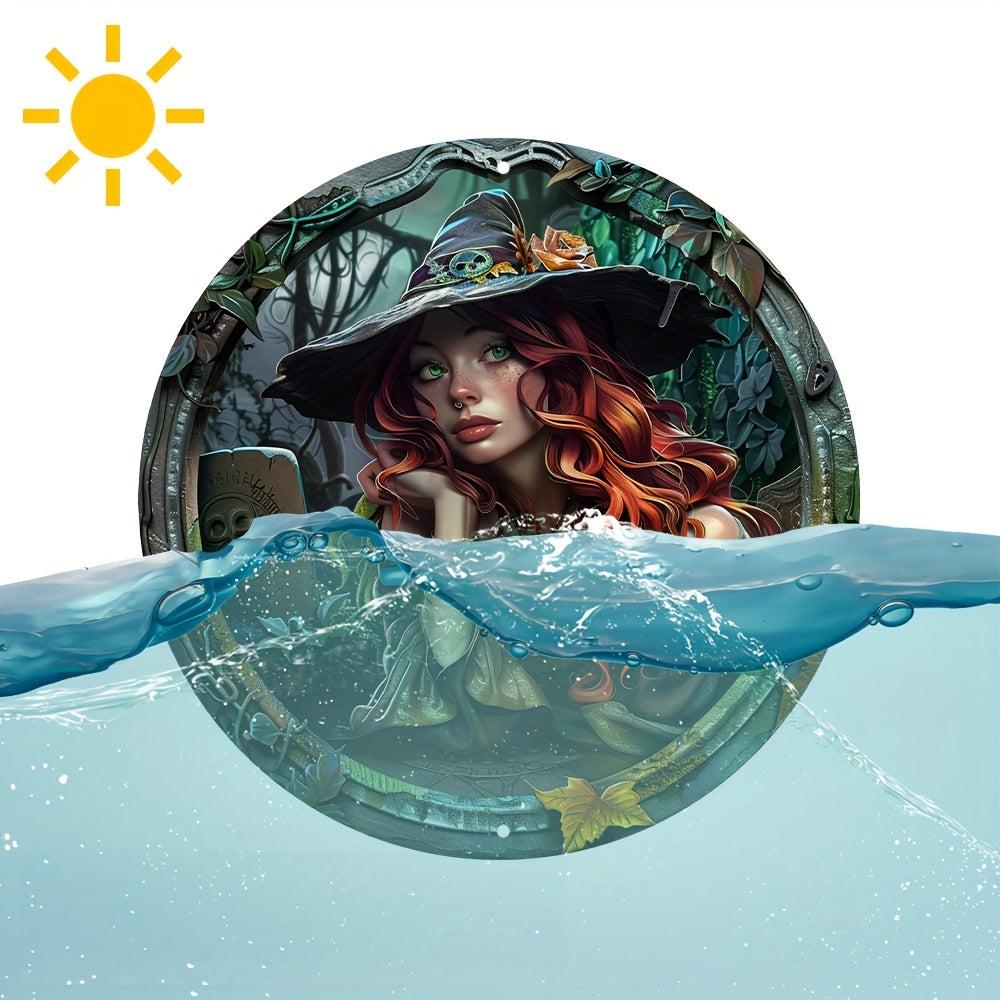 Mystic Witch Metal Sign Halloween Gothic Wall Decor-MoonChildWorld