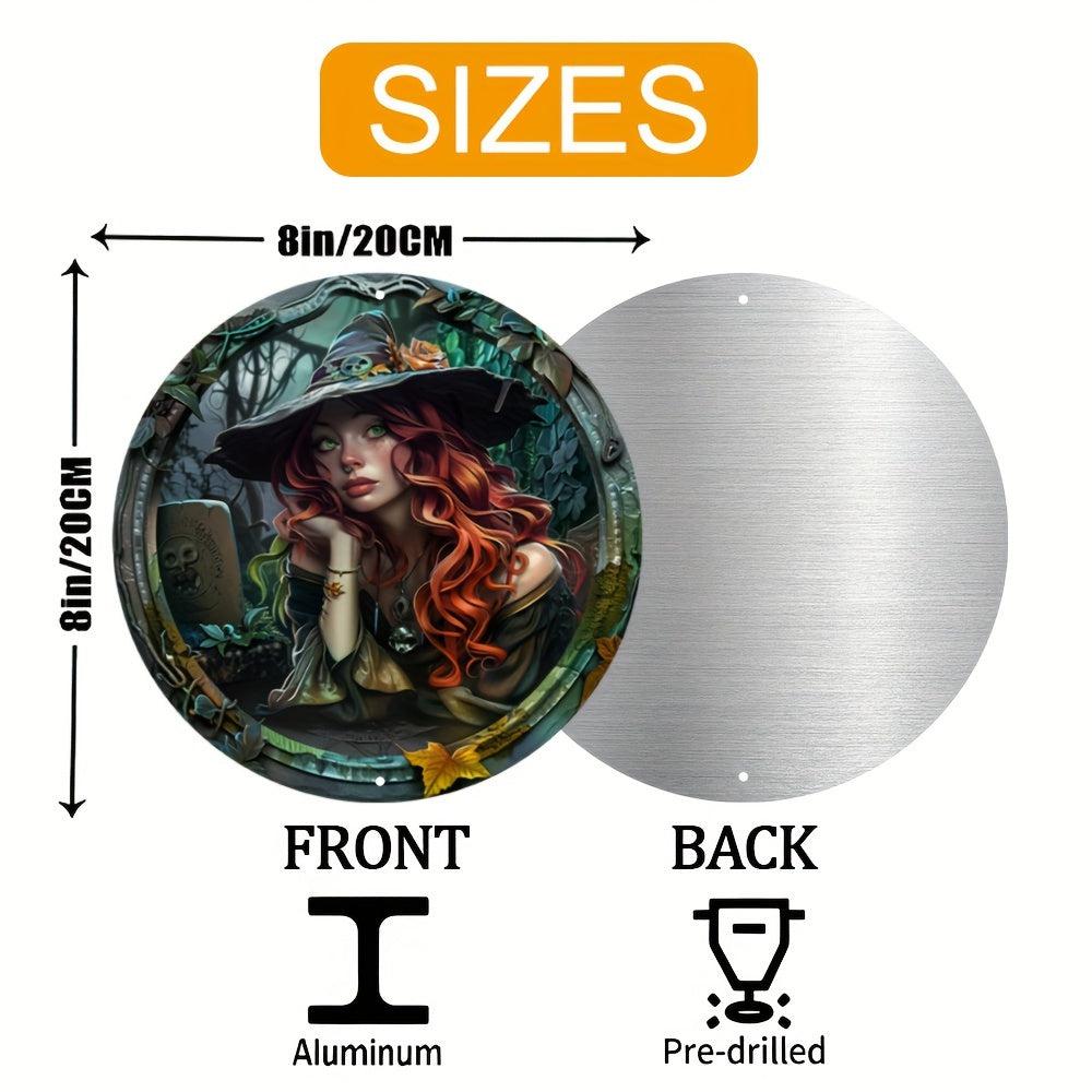 Mystic Witch Metal Sign Halloween Gothic Wall Decor-MoonChildWorld