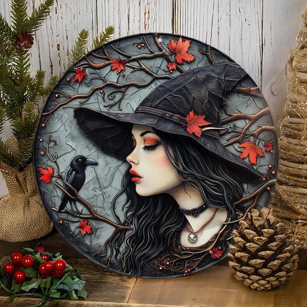 Mystic Witch Metal Sign Witchy Decor-MoonChildWorld