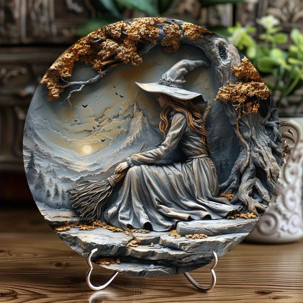 Mystic Witch Metal Sign Witchy Home Decor-MoonChildWorld