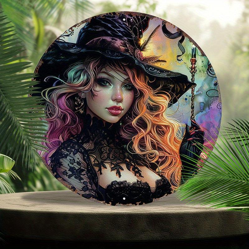Mystic Witch Metal Sign Witchy Home Decor-MoonChildWorld