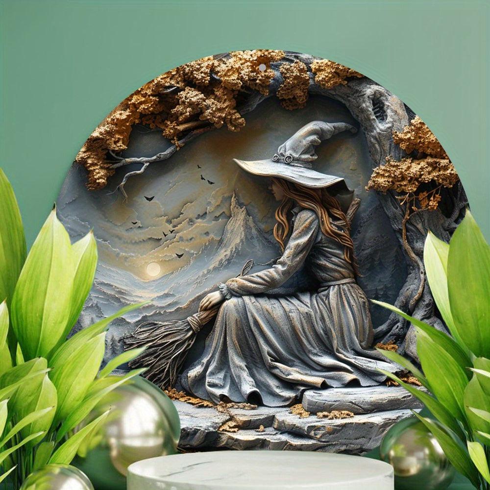 Mystic Witch Metal Sign Witchy Home Decor-MoonChildWorld