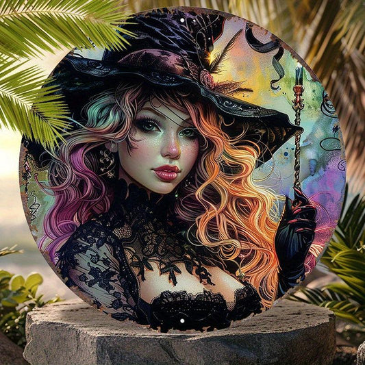Mystic Witch Metal Sign Witchy Home Decor-MoonChildWorld