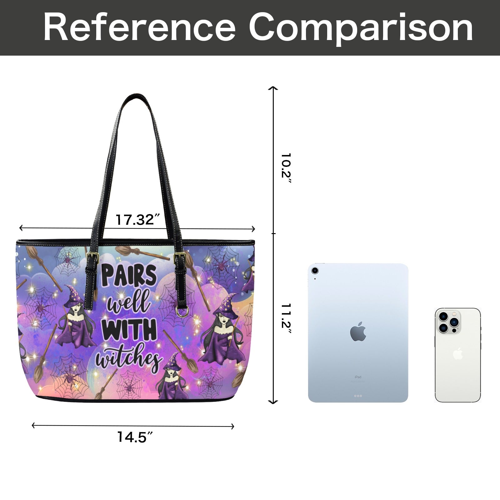 Mystic Witch Tote Bag-MoonChildWorld