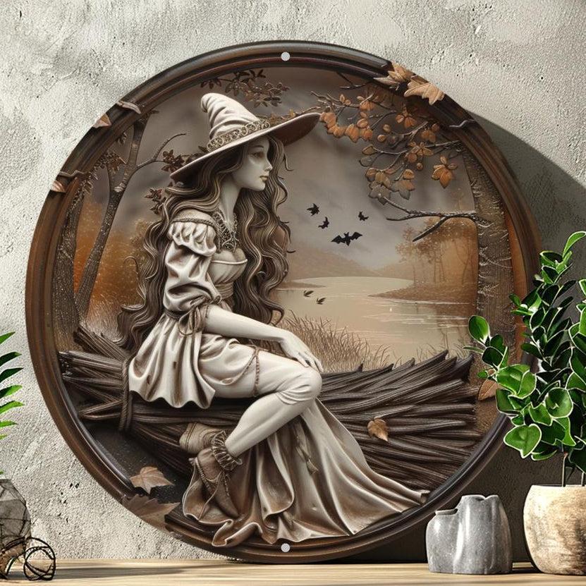 Mystic Witch Wall Art Witchy Metal Sign Mabon Pagan Wall Decor-MoonChildWorld