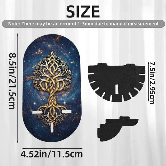 Mystical Celtic Tree Of Life Wall Shelf for Crystals & Candles – Wooden Wicca Floating Shelf Pagan Altar Decor-MoonChildWorld