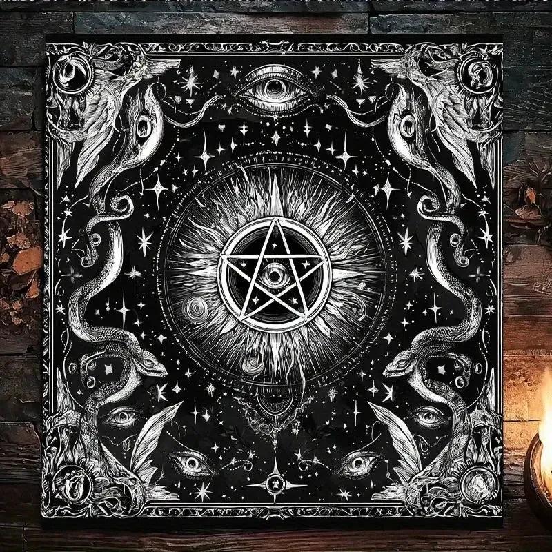 Mystical Cosmic Eye Wicca Altar Cloth - Pagan Tablecloth For Tarot Reading-MoonChildWorld