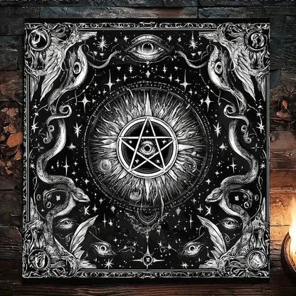 Mystical Cosmic Eye Wicca Altar Cloth - Pagan Tablecloth For Tarot Reading-MoonChildWorld