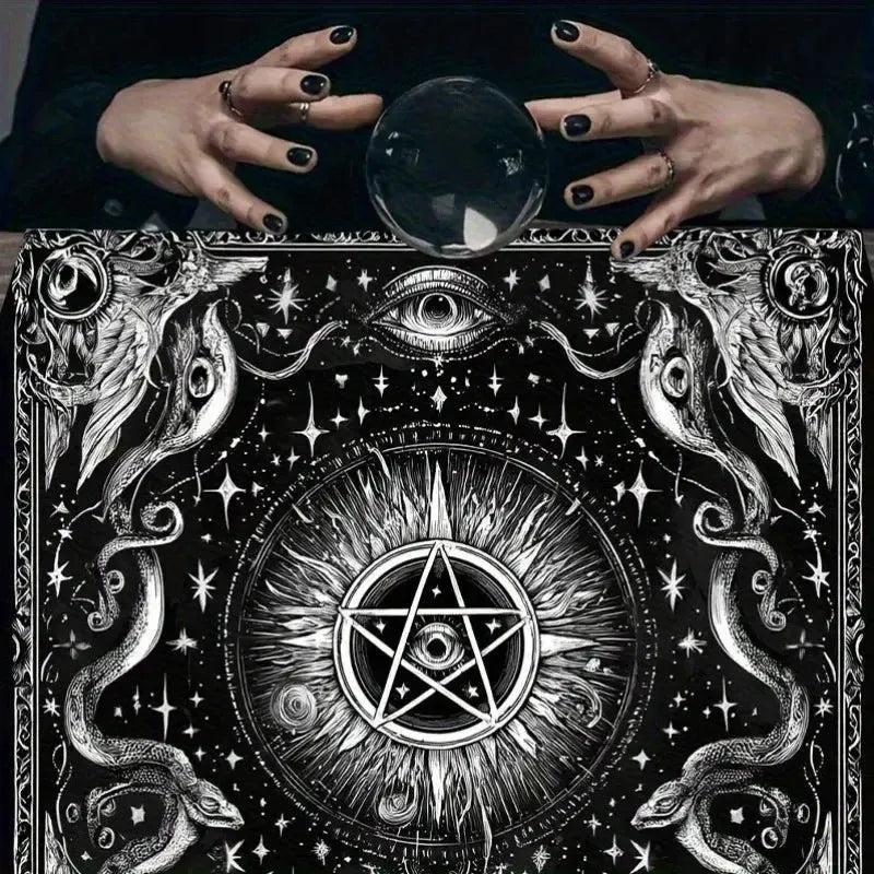 Mystical Cosmic Eye Wicca Altar Cloth - Pagan Tablecloth For Tarot Reading-MoonChildWorld