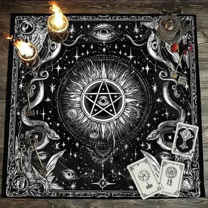 Mystical Cosmic Eye Wicca Altar Cloth - Pagan Tablecloth For Tarot Reading-MoonChildWorld