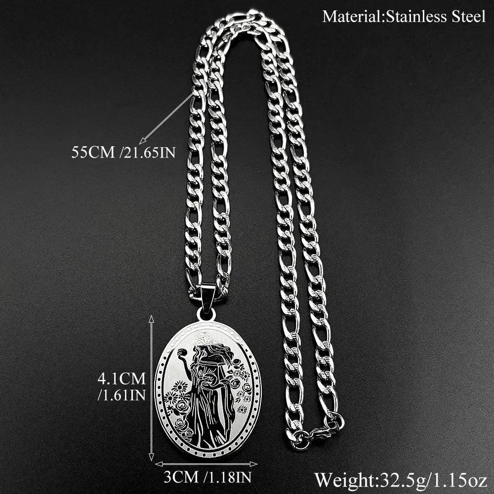 Mythology Fortune Goddess Pendant Necklace Goddess Greek Spiritual Jewelry-MoonChildWorld