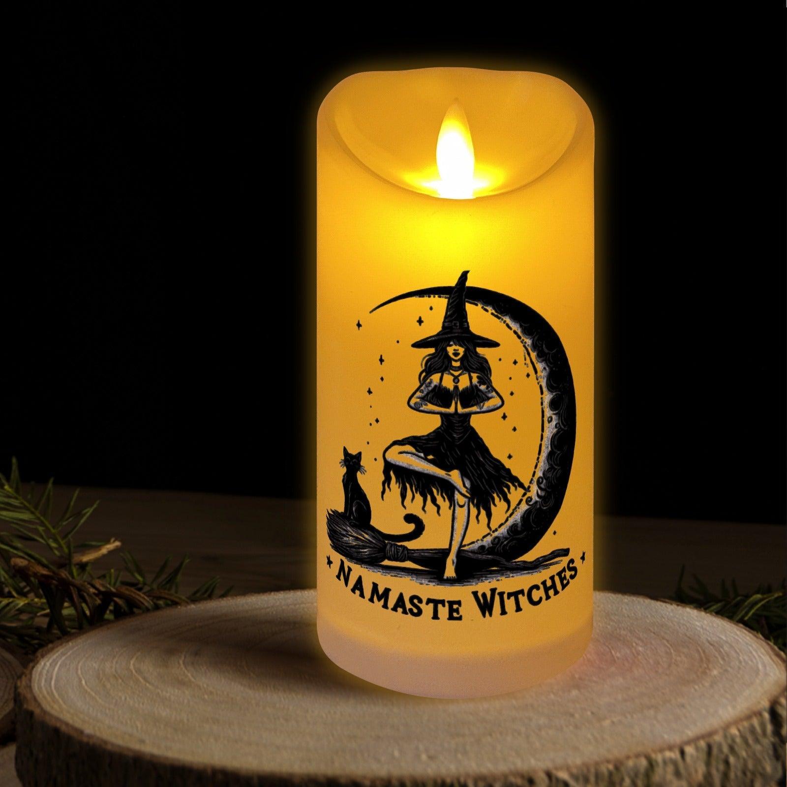 Namaste Witch Flameless LED Candle-MoonChildWorld