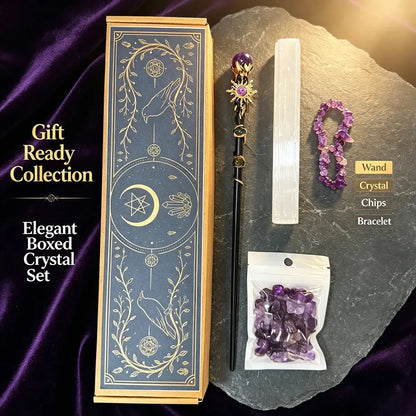 Natural Crystal Wand Altar Kit, Wiccan Ritual Supplies, product view 5 of 10