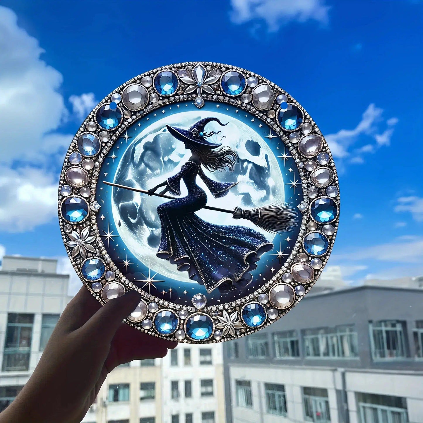 Witch Suncatcher Gorgeous Witch Acrylic Window Decoration Witchy Window Hanging-MoonChildWorld