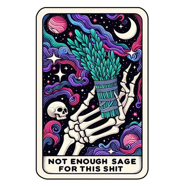 24 Sarcastic Skeleton Tarot Cards Digital File-MoonChildWorld